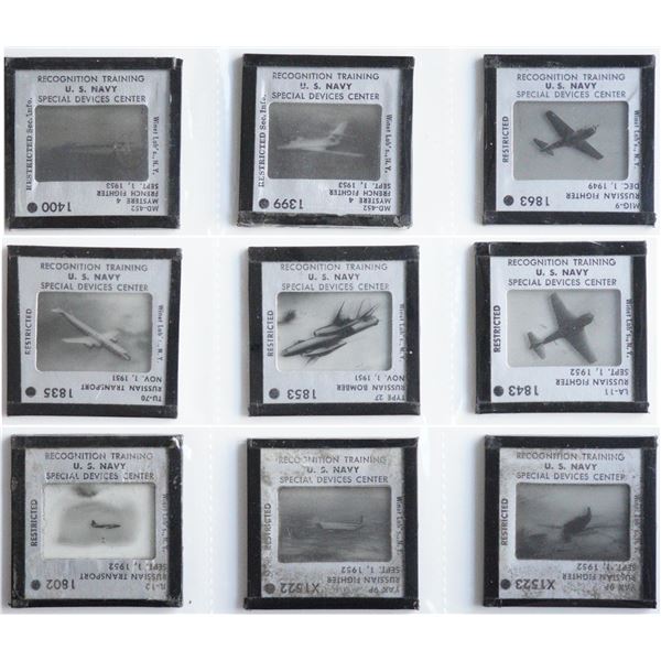 Militaria Photography;  US Navy Recognition Training slides from October 1947.  These were used for 