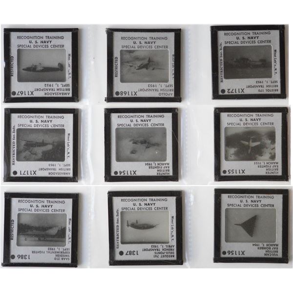 Militaria Photography;  US Navy Recognition Training slides from October 1947.  These were used for 