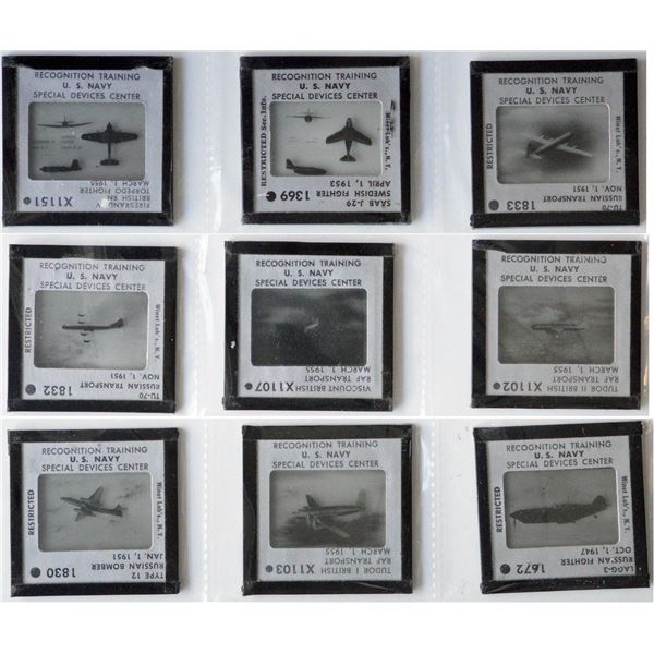 Militaria Photography;  US Navy Recognition Training slides from October 1947.  These were used for 