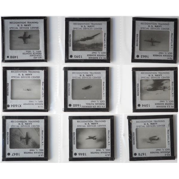 Militaria Photography;  US Navy Recognition Training slides from October 1947.  These were used for 