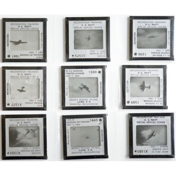 Militaria Photography;  US Navy Recognition Training slides from October 1947.  These were used for 