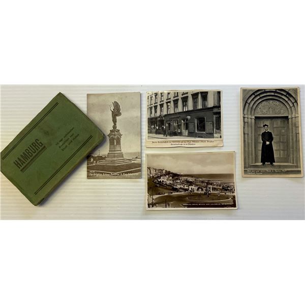 Militaria Ephemera;  Vintage Postcard Hamburg booklet of the 10 Most Beautiful Views of the City and