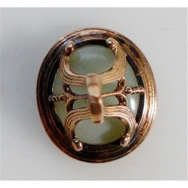Vintage Victorian Gold Large Fob Seal.  11kt Gold. 6.5 grs including stone.