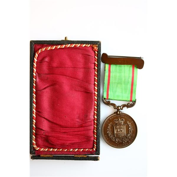 Leroux 1476 Quebec. Agricultural & Industrial Exhibition Award Medal w/ribbon. clasp / 1896 and orig