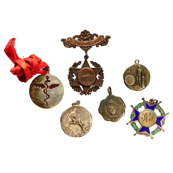 Medals;  Sports related medals to ''AM McDONALD'' dating early 1900s.  Lot of 6 different pcs.