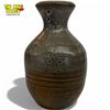Image 1 : Handcrafted Studio Pottery Vase Brown Speckled Salt Glaze 7.5" Signed TW