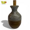 Image 4 : Handcrafted Studio Pottery Vase Brown Speckled Salt Glaze 7.5" Signed TW