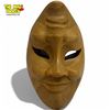 Image 1 : Hand-carved Balinese Hibiscus Wood Comedy & Tragedy Reversible Mask Wall Art