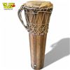 Image 3 : Vintage Handmade Ashiko Drum 28-inch Wood Body with Hide Head West African Origin