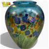 Image 1 : Robert Held Hand-blown California Poppy Glass Vase 5 Inch Iridescent Art