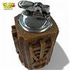 Image 3 : Coco Joe's Hapa Wood Hawaii Tiki Lighter - 2" x 2" x 5" Tall - Small chip in the base - (Wood & Resi