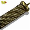Image 3 : Gold Plated .925 Silver Italian Woven Mesh Bracelet - 7.2" long x 3/4" wide - Weight: 33 grams - Bel