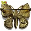 Image 2 : 1990s Joan Rivers Gold Plated Enamel & Crystal Butterfly Brooch - Excellent condition - 1" x 1.25"