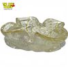 Image 2 : Gold Leaf Murano Glass Ashtray - 2" deep x 6" diameter
