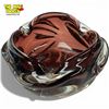 Image 1 : 1960s Murano-Style Art Glass Ashtray - 3" deep x 5" diameter