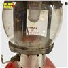 Image 2 : 2 Coleman Lanterns Model 200 Red Undated and Nickel 1957 Camping Gear