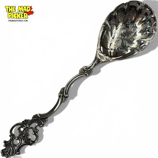 Antique .830 Silver Thorvald Marthinson  Norway 8" Spoon - Weight: 48 Grams
