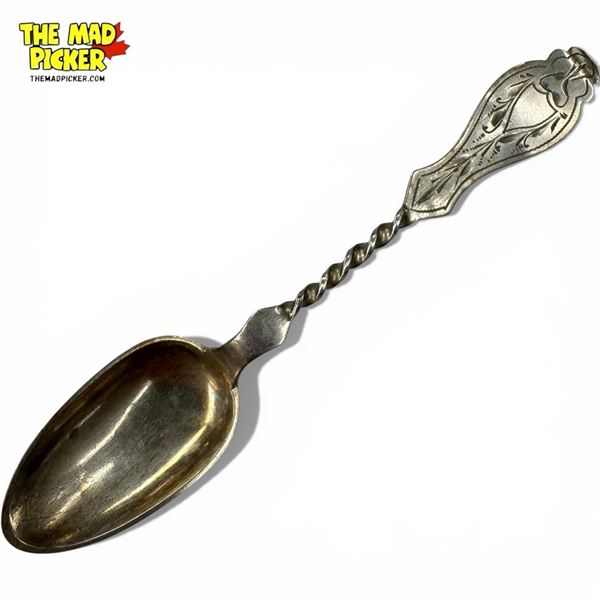 Antique .830 Silver H. P. Hansen Norway 5.5" Dessert Spoon - Weight: 11.2 grams