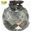 Image 1 : Round Crystal Table Lighter - 3.5" diameter
