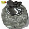 Image 2 : Round Crystal Table Lighter - 3.5" diameter