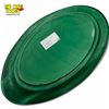 Image 3 : 1930s Oval Art Deco Malachite Slag Glass Trinket Dish - 3.5" x 6" x 1" deep