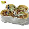 Image 1 : Multi-Colour & Metal Fleck Murano Glass Bowl - 4" tall x 9 " diameter