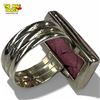 Image 2 : .925 Sterling Silver Rhodonite Ring - Size 10 ring is has a 24 mm long stone - Total weight: 10 gram