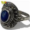 Image 1 : .925 Sterling Silver Lapis Lazuli Ring - Size 8.5 ring is 18 mm diameter- Total weight: 3.8 grams