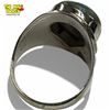 Image 2 : .925 Sterling Silver Natural Turquoise Ring - Size 9 ring is 26 mm wide- Total weight: 7.7 grams