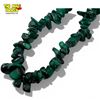 Image 2 : 34" Malachite Chip  Necklace - chips range from 5mm to 8mm
