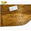 Image 3 : Coast Salish "Salmon" Cedar Wall Plaque by Jim Yelton - 3" x 11"