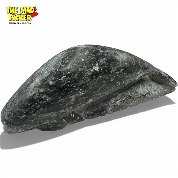 1976 Inuit Stone Carving of a Whale - 6" x 2" (Signature is hard to read)