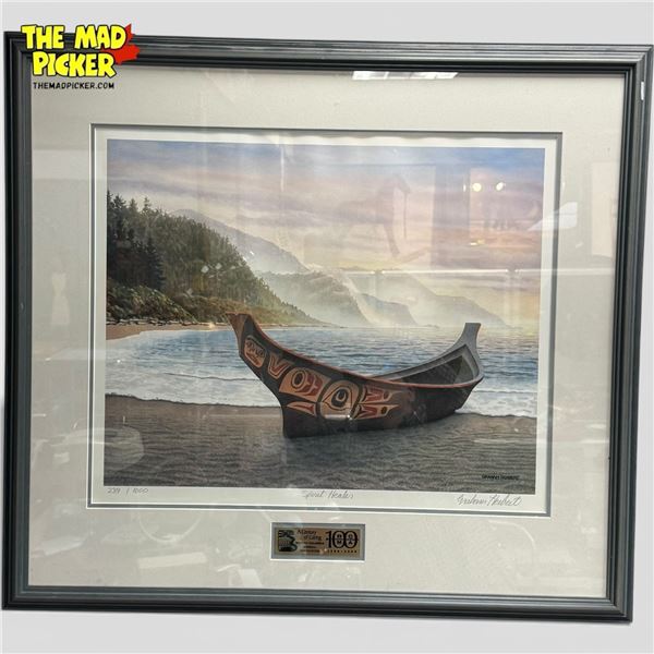 Graham Herbert "Spirit Healer" Ltd. Edition Framed Print - # 239/1000 -Commemorative plaque- 27" x  