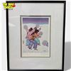 Image 1 : Cecil Young Fox "Snow Singers" Framed Print - Double matted - 11" x 15" framed