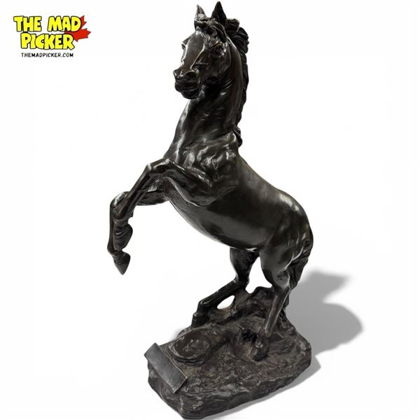 Bronze Rearing Horse Statue Signed and Numbered -  6" x 9" x 16" tall on a 6" x 9" base