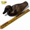Image 5 : Carved Wood Duck Statue - 9" long x 5" tall