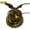 Image 2 : Vintage Brass  Eagle Carriage Lantern Top - 9" tall x 7" diameter