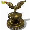 Image 3 : Vintage Brass  Eagle Carriage Lantern Top - 9" tall x 7" diameter
