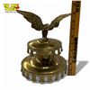 Image 5 : Vintage Brass  Eagle Carriage Lantern Top - 9" tall x 7" diameter