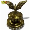Image 4 : Vintage Brass  Eagle Carriage Lantern Top - 9" tall x 7" diameter