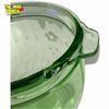 Image 3 : Green Uranium Depression Glass Biscuit Jar (no lid & a chip on the rim)