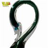 Image 3 : Mid-Century Green to Clear Art Glass Swan Statue  - 10" tall