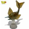 Image 2 : Murano Glass Gold & Blue 10" Fish Statue