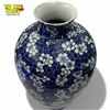 Image 2 : Pretty Blue Floral Porcelain Vase - 13" tall