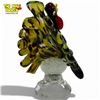 Image 4 : Lovely Art Glass Rooster - 4" x 7" x 8" tall - One tail feather is damaged