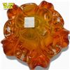 Image 4 : Mid-Century Canadian Orange to Yellow Art Glass Centerpiece - Attributed to Chalet - 4" tall