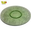 Image 1 : Vintage Anchor Hocking Green Uranium Glass Plate - 10" diameter