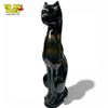 Image 1 : 1960s Canadian Ceramic Crafts 18" Glazed Ceramic Cat Lamp Form - Signed CCC Canada - Lamp has not be