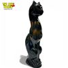 Image 2 : 1960s Canadian Ceramic Crafts 18" Glazed Ceramic Cat Lamp Form - Signed CCC Canada - Lamp has not be