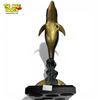Image 5 : Vintage SPI Verdigris Brass Dolphin Statue - Verdigris Patina - San Pacific International - 11" tall